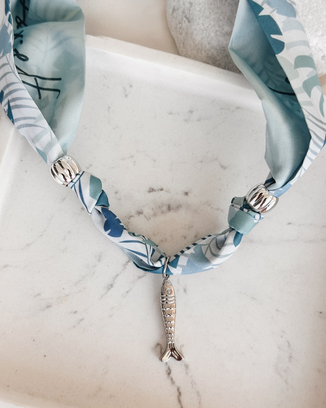 Fish Mantili Scarf Necklace